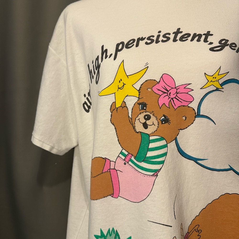 Vintage 80s Single Stitch Capricorn Zodiac Graphic Tee Signed Sharelle - Picture 6 of 10